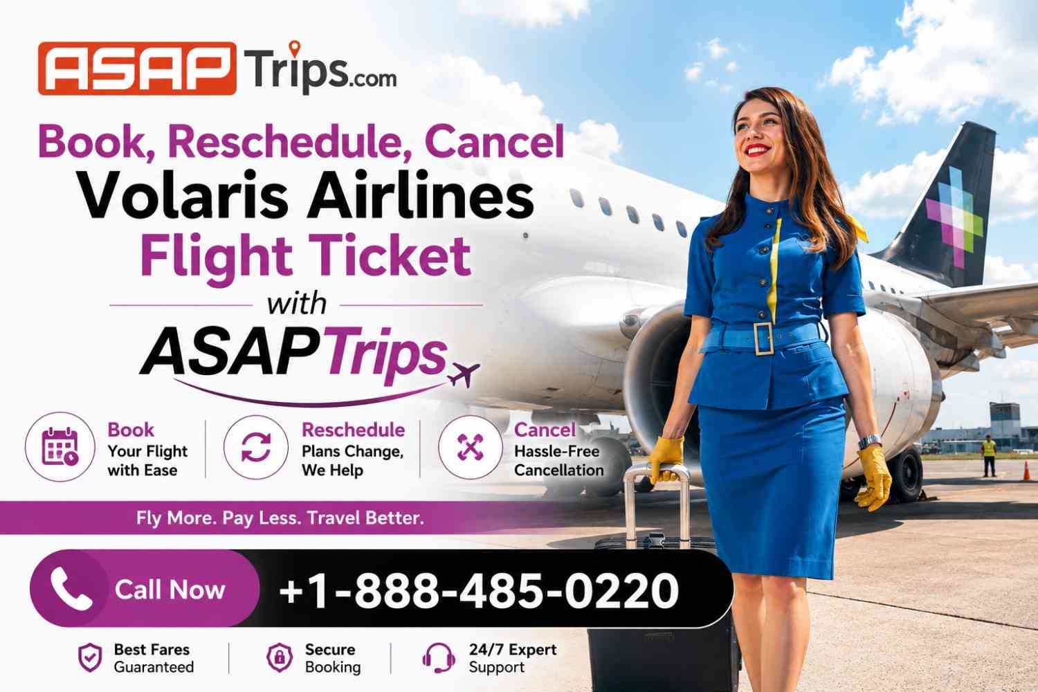 Book, Reschedule, Cancel Volaris Airlines Flight Ticket